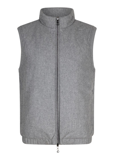 Wool Bodywarmer Jacket | Gray Wool
