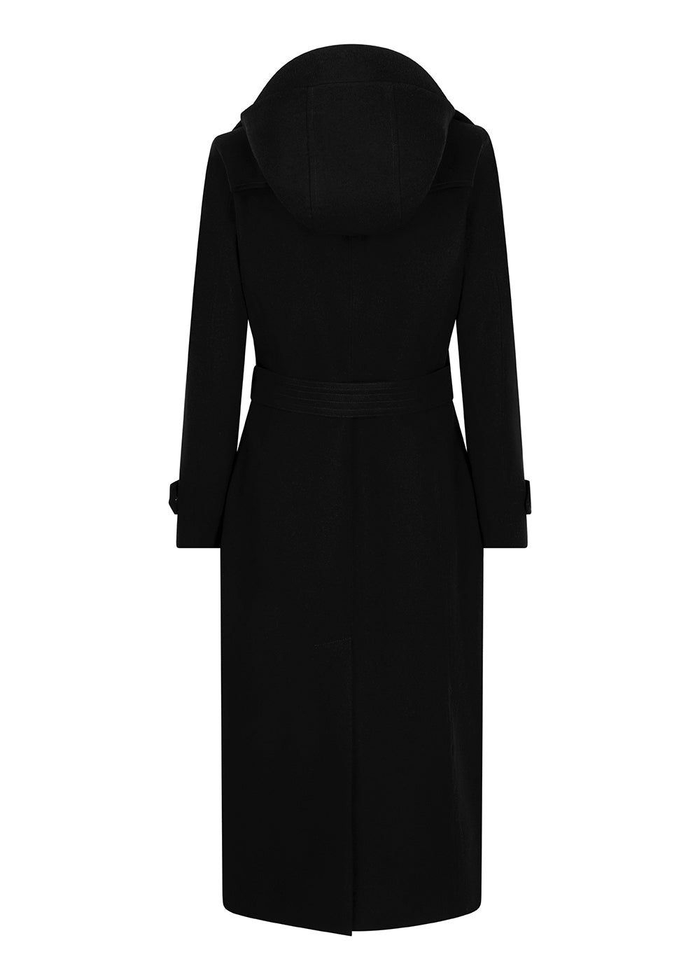 Waterproof Wool - Fur Trench  | Black