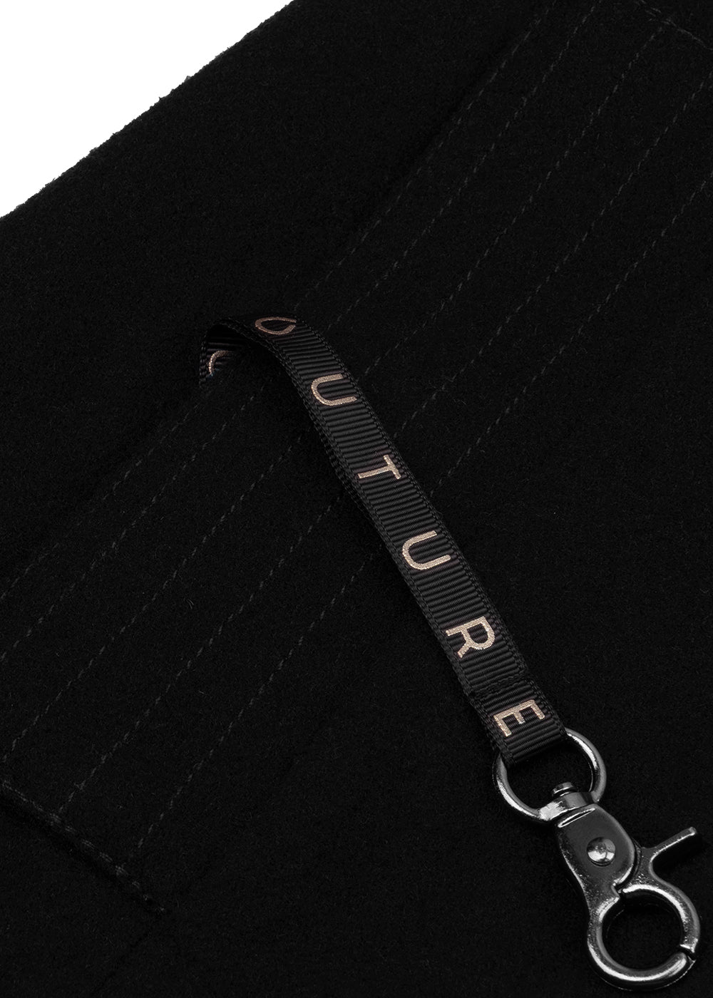 Waterproof Wool - Fur Trench  | Black