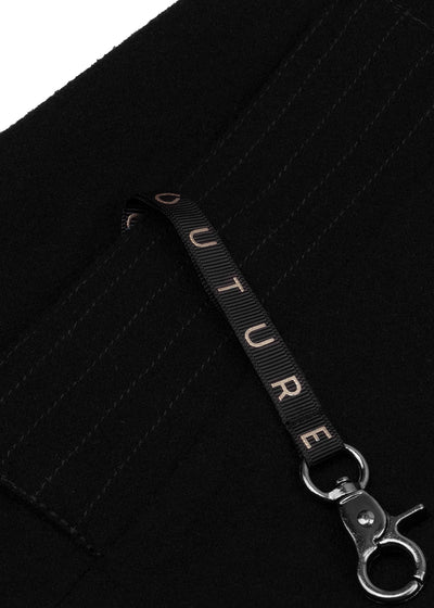 Waterproof Wool - Fur Trench  | Black