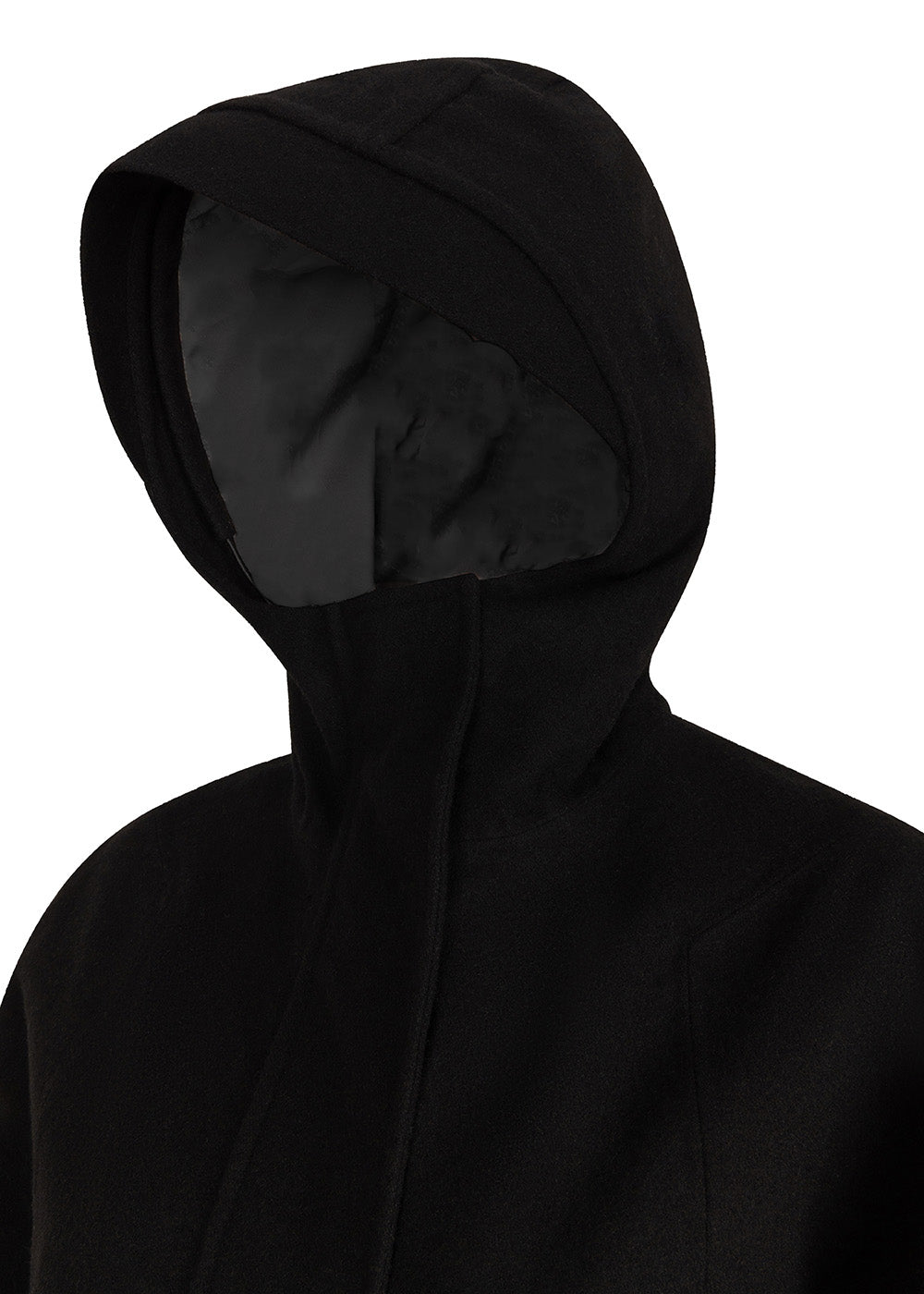 Waterproof Poncho Cape | Black Wool