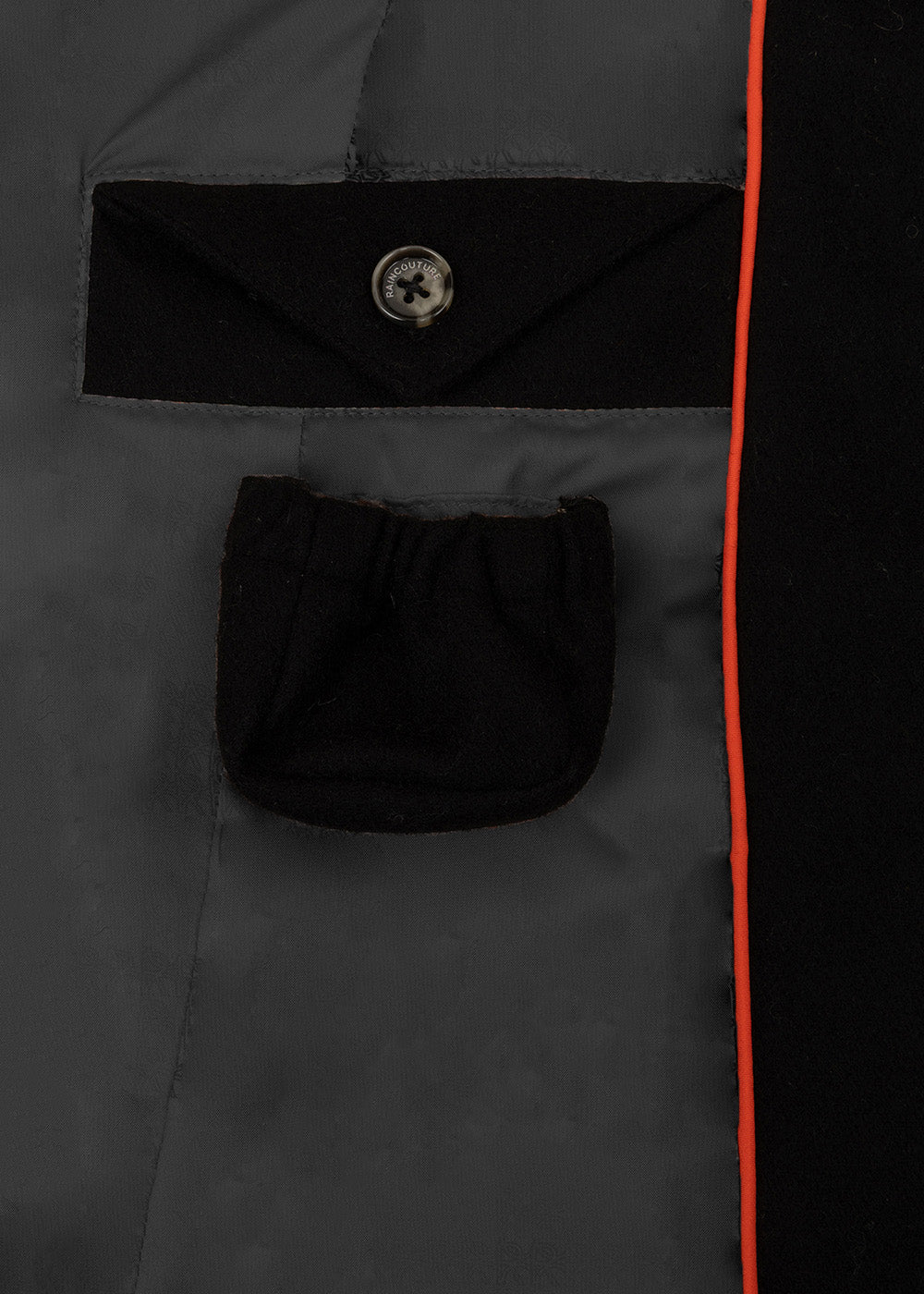 Waterproof Poncho Cape | Black Wool