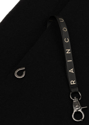 Waterproof Poncho Cape | Black Wool