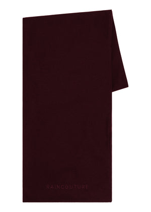 Waterproof Wool Scarf | Burgundy