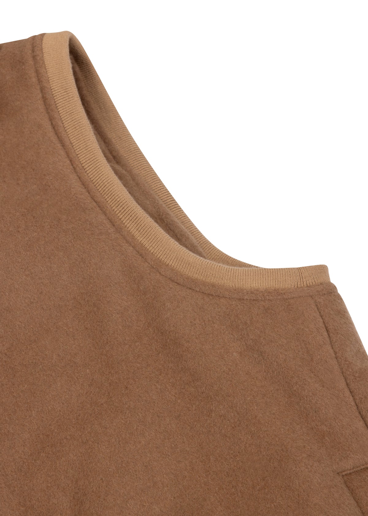 Wool Bodywarmer Jacket | Beige Wool