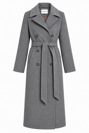 Waterproof 100% Wool Wrapcoat | Gray