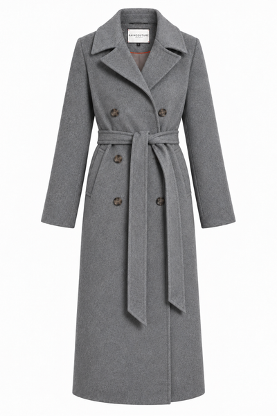 Waterproof 100% Wool Wrapcoat | Gray