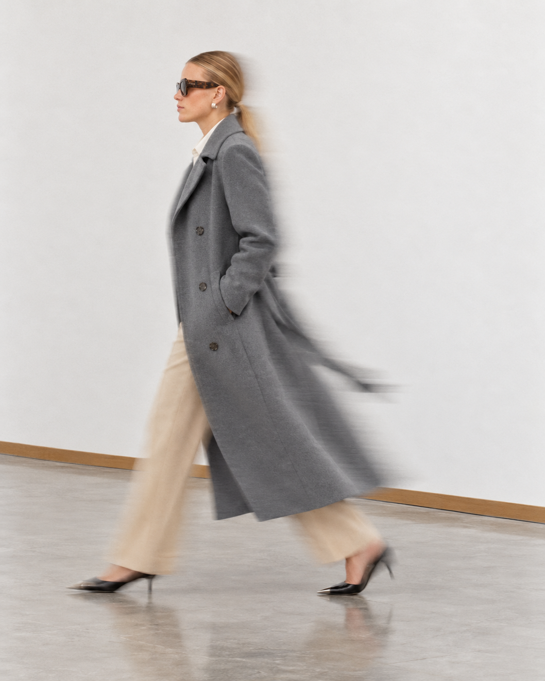 Waterproof 100% Wool Wrapcoat | Gray
