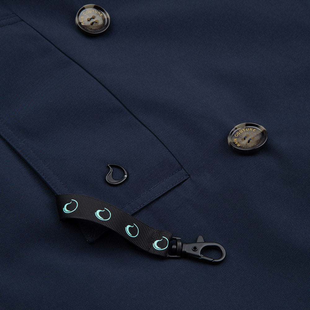straight trench navy with keycord
