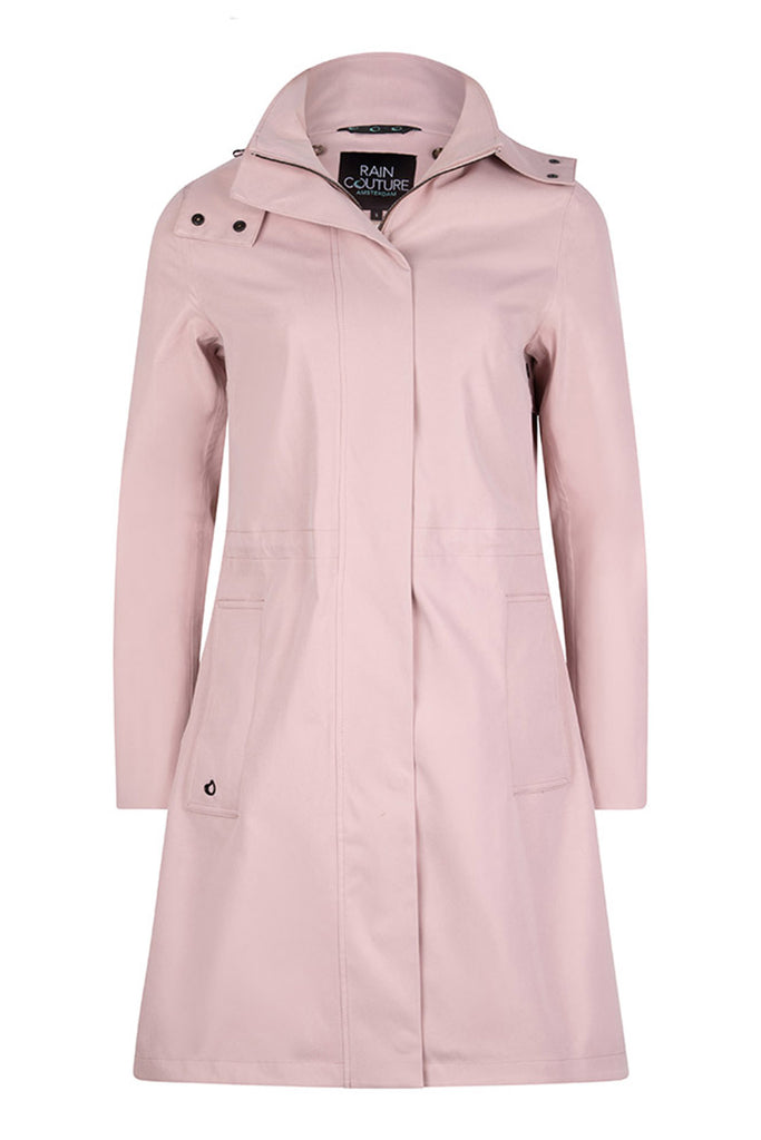 pink parka with bodywarmer buttons to add inner jacket