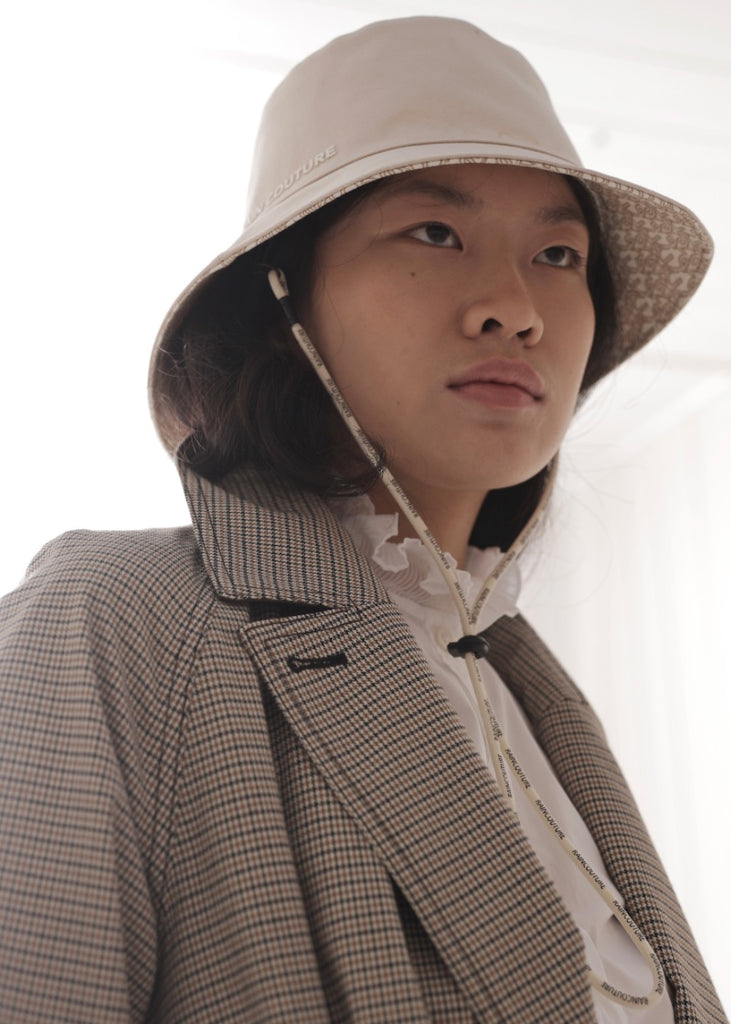 Waterproof Straight Trench - Mini houndstooth Check