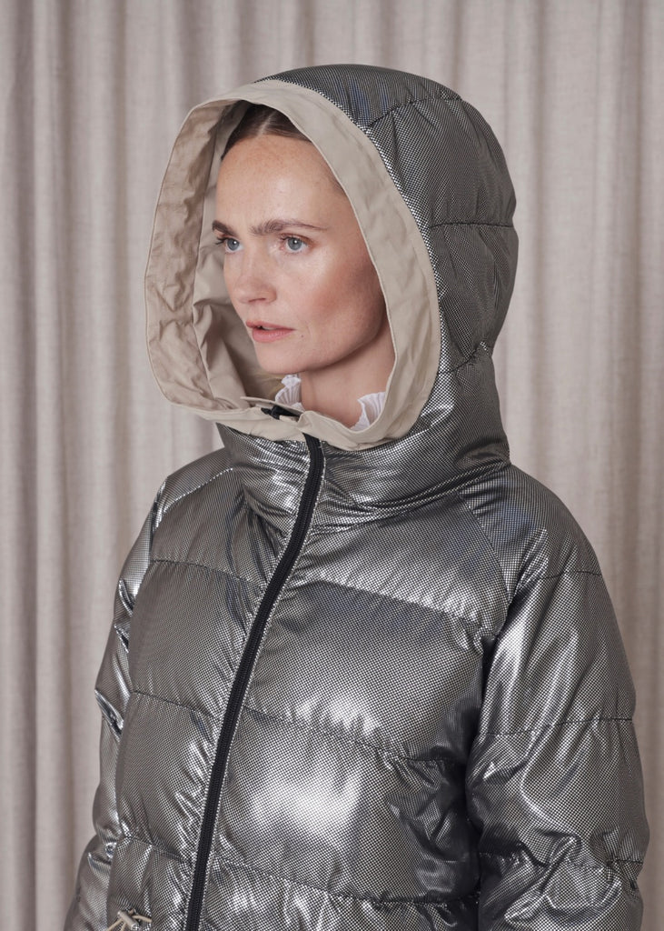 Waterproof reversible Puffer Jacket - Beige