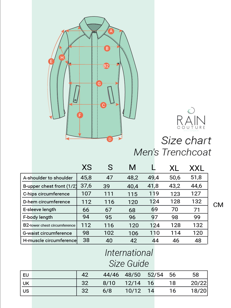 Waterproof Men's Trenchcoat - Green