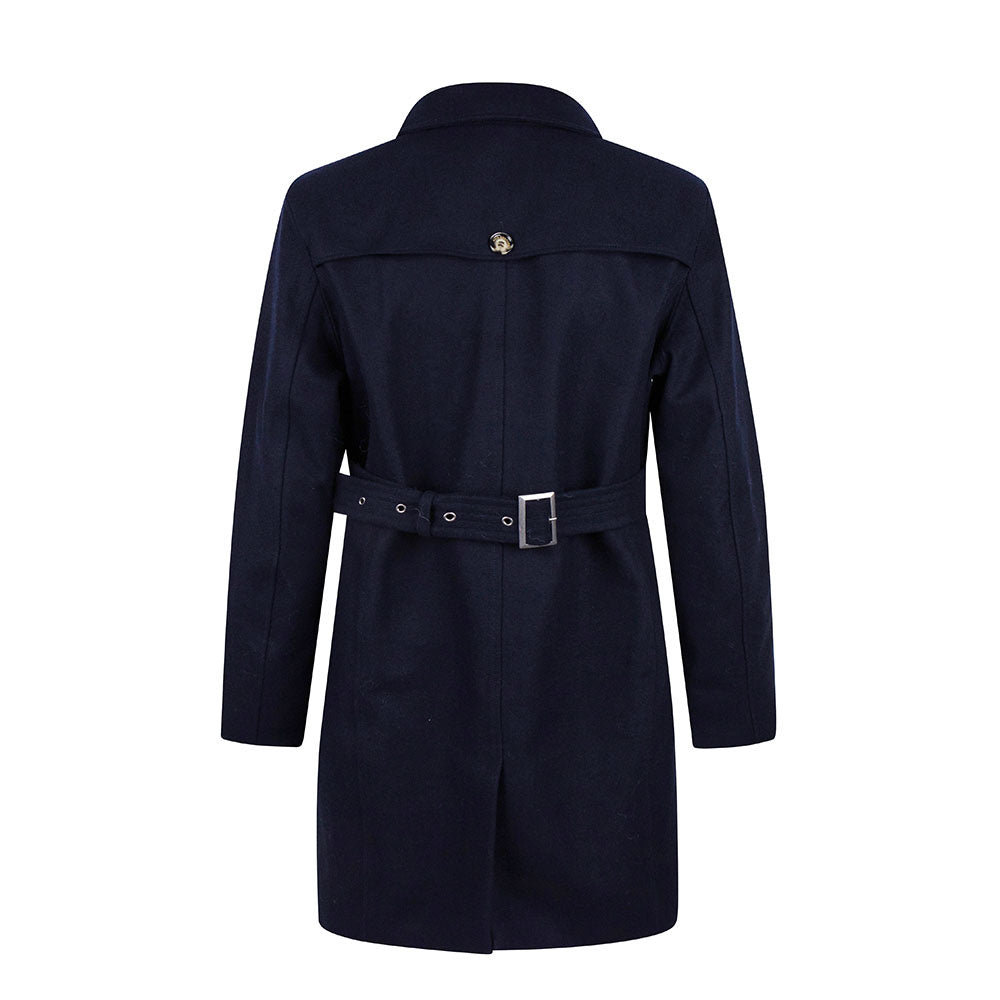mens trench coat with an adjustable belt