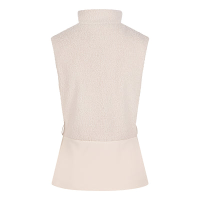 2-In-1 Teddy Jacket & Bodywarmer | Cream