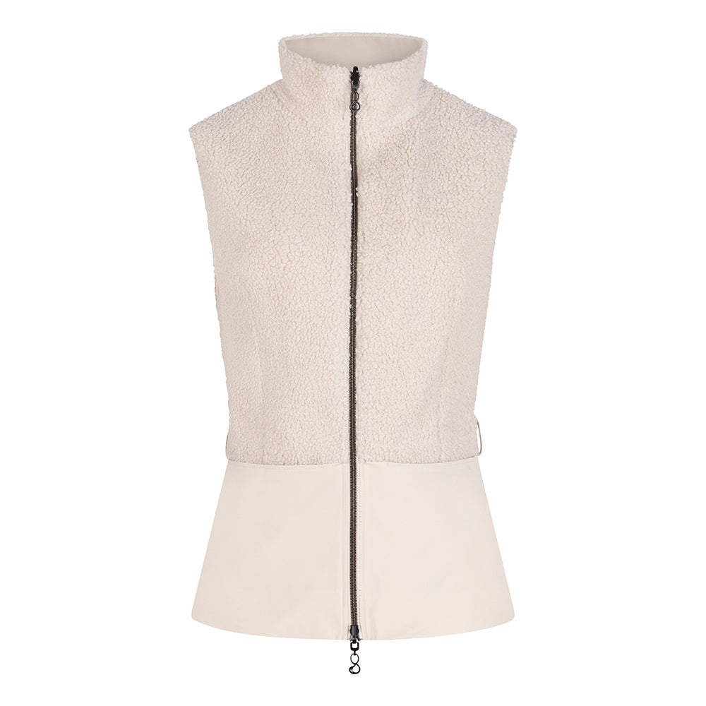 2-In-1 Teddy Jacket & Bodywarmer | Cream